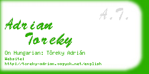 adrian toreky business card